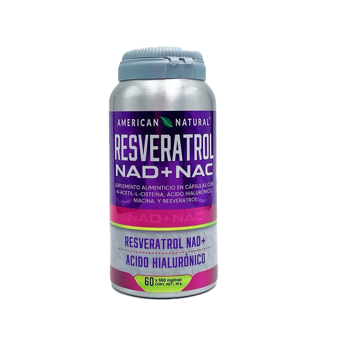 RESVERATROL NAD+NAC ETIQ MORADA